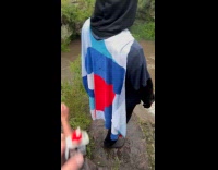 Collab SendItOfficiall - Man lit on fire jumps on river