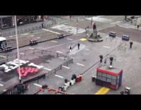 White pants guy times square security camera  