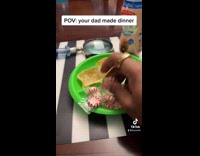 Collab BitchIG2 - POV your dad made dinner green plate