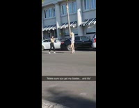 Woman white jacket Rollerblade photo shoot