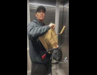 Girl oh my god embarrassing boyfriend elevator 