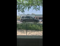 Collab IITW - Girl Poses in the Middle of Street with Cars Passing 