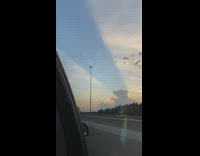 Cloud in the sky formed like a teddy bear