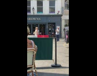 Old couple photo shoot street Browns store