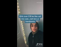 Black jacket girl call me cute handsome 