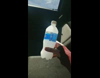 Guy hits bottle water turns into slush 