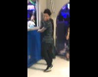 Guy misses punching bag