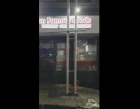Water pours from a restaurant ceiling and floods 