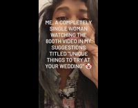 Single girl gets wedding video suggestions