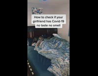 Guy farts to see if girlfriend has covid