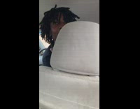 Guy says watch out theres a crip to guy in blue jacket walking by