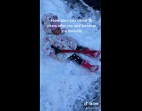 Collab Clips MPUGC2 - Little baby kid pushed into snow