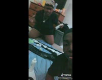 Couple has paint and painting pants jeans 