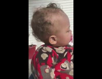 Baby shakes head when mom asks if he loves her