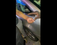 Girl orange balls in her hand magician make a wish 