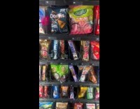 Candy stuck inside the candy vending machine