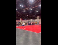 Volleyball player loses prosthetic
