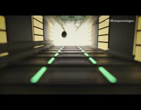 Yellow beanie guy gondola lift car flies 