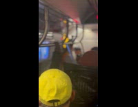 Train lost power passengers walk through tunnel part 1