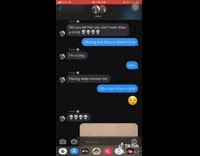 Girl draws circle imessage text message conversation 