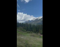 Mountain view from the cabin cathead hut nearby