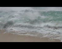 Guy flies off surfboard into water 