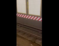 Positive pregnancy test thrown at subway tracks