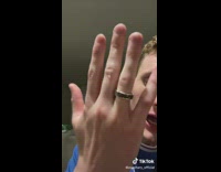 Friend ashes in ring rolls away from guy