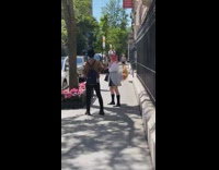 Cosplayer found taking photos with flowers 