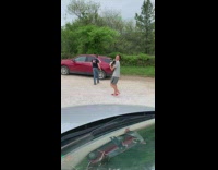 Collab BitchMP - Dog freaks out when handed over to man