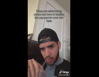 Guy poses like drake while drinking from cup