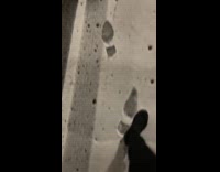 Collab Clips MPUGC - Woman tracing big shoe prints on street