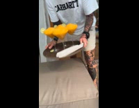 Collab Clips MPUGC - Woman spills glasses of cocktails on couch