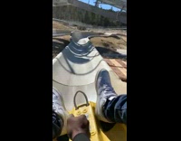 Collab VIBES - Guy falls off sledding slide 