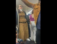 Homophobic woman yells at gay community 