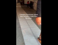 Man covers corvette in plastic hurricane preparation