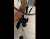 Difficult faucet sink turn on