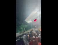 Womans car breaks down in front of liquor store