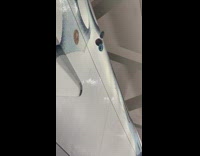 Man pulls down the balloons at the airport