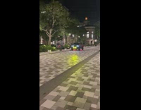 Collab BitchMP - Grey jeep driving by with flags and people dressed as stormtroopers