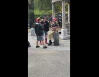 Person being posed for a photoshoot at park