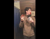 Put a finger down guy fake blood 