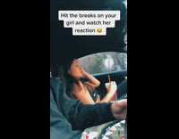Collab Clips MPUGC - Guy brake checks girlfriend car prank water spills all over her