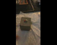 Guy puts lighter in cement block to avoid theft