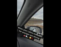 Son speeds on road and caught by mom 