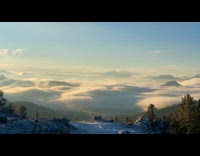 Inverted Valley Fog Flows Like Water on Mountains