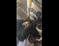 Guy yells rants subway black backpack bicycle 