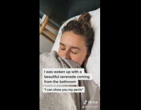 Collab BoysIG - Girl woken up by serenade from bathroom 