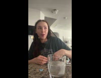 Collab BitchMP - Woman drink alka sletzer for hangover 