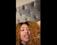 Woman tries to be mad at boyfriend 